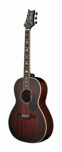PRS SE P20E Fire Red Burst, ponte e selletta, scatto 2