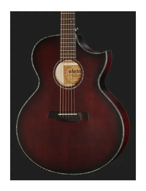 Schecter Orleans Stage Acoustic VRBS, fondo e fasce, scatto 4
