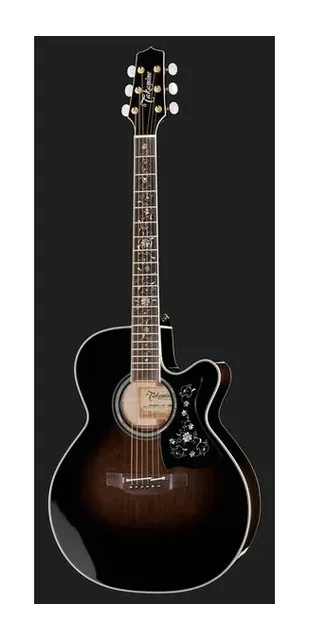 Takamine EF450C-TT TBB w/Softcase, fondo e fasce, scatto 2