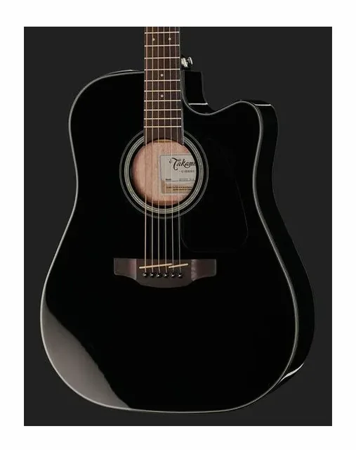 Takamine GD30CE-B, cassa vista di fronte, scatto 4