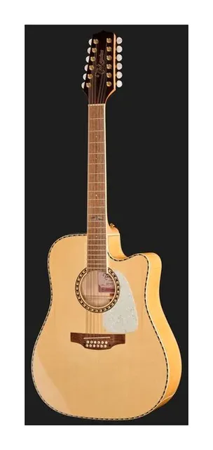 Takamine GD74CE-12U NAT, buca e rosetta, scatto 2