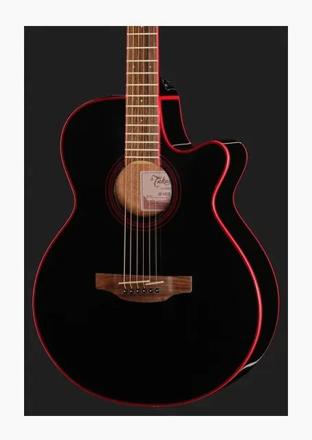 Takamine GF49CE CB, tastiera e capotasto, scatto 4