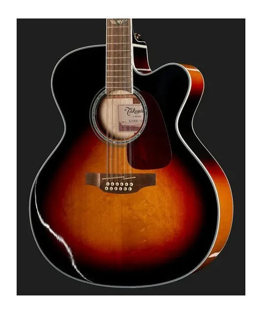 Takamine GJ72CE-12BSB, ponte e selletta, scatto 4
