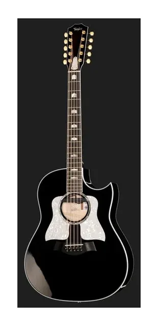 Taylor 657ce Bajo Quinto BLK, cassa vista di fronte, scatto 2