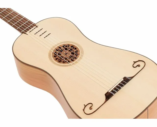 Thomann Baroque Guitar 6-Strings WP, ponte e cordiera, scatto 4