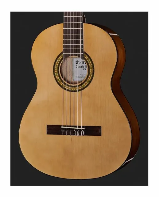 Thomann Classic Guitar 3/4 Lefthand, fondo e fasce, scatto 4