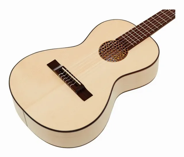 Thomann G-Tuned Classical Guitar Art., ponte e cordiera, scatto 4