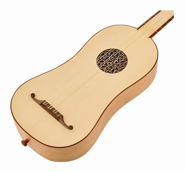 Thomann Pro Renaissance Guitar Plum, buca e rosetta, scatto 3