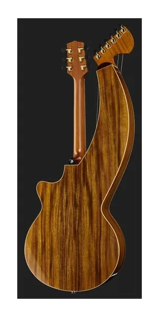 Timberline Guitars T60HGc-e Harp Guitar, cassa vista di fronte, scatto 3