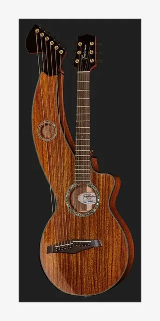 Timberline Guitars T70HGpc-e Harp Guitar, paletta e meccaniche, scatto 2