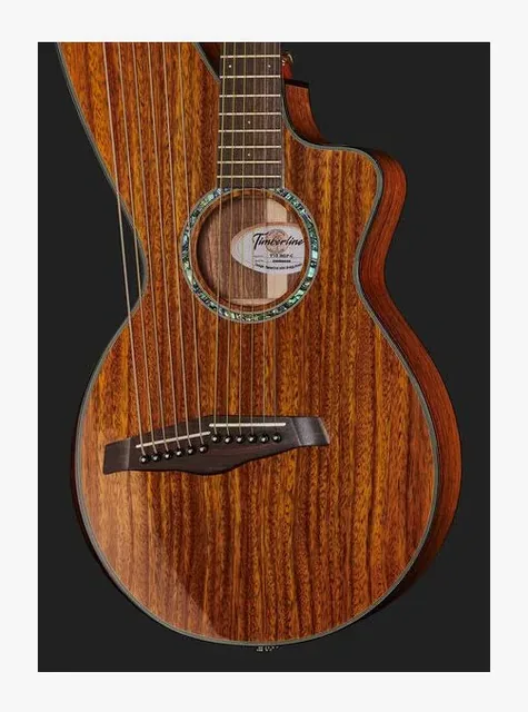 Timberline Guitars T70HGpc-e Harp Guitar, ponte e selletta, scatto 4