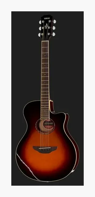 Yamaha APX 600 Old Violin Sunburst, fondo e fasce, scatto 2