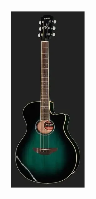 Yamaha APX 600 Oriental Blue Burst, ponte e selletta, scatto 2